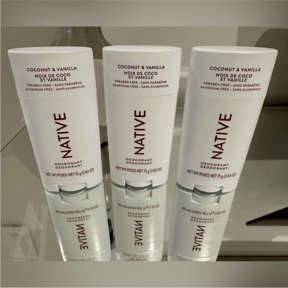 Coconut & Vanilla NATIVE deodorant 3 pack NWT